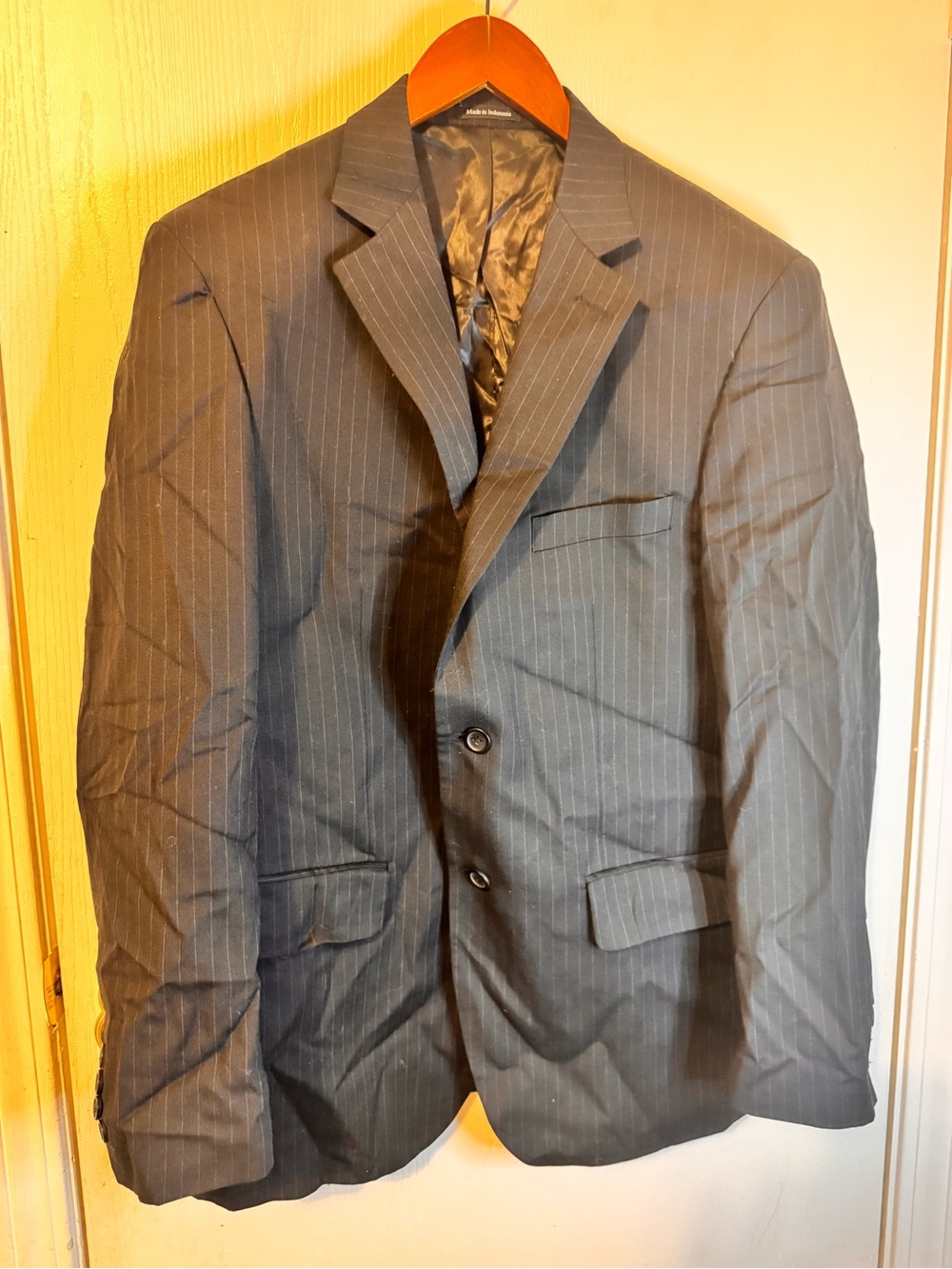 Pronto Uomo Dark Gray Pinstripe Suit Jacket